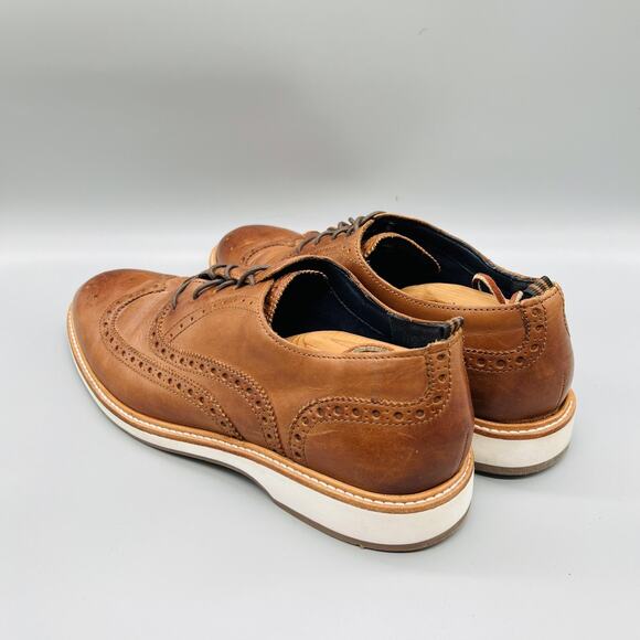 Cole Haan Shoes Mens 11 Brown Leather Grand 360 Wingtip Oxford Dress Brogue main image 11